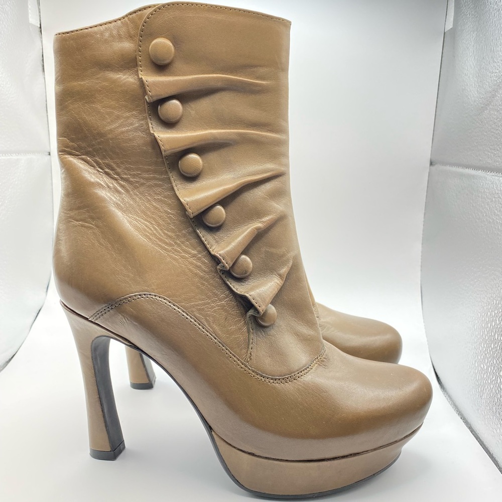 NWT Taupe Victorian Inspired Boots